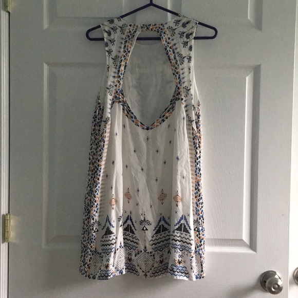 Anthropologie White Shift Dress - Picture 3 of 3